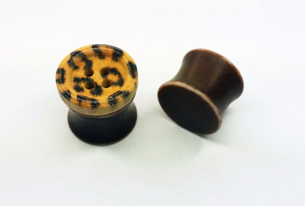 Muster Knopf Plugs 12mm Paar 1,2cm Tunnels Plug